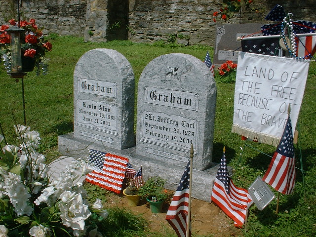 Jeffrey and Kevin's gravesite. 